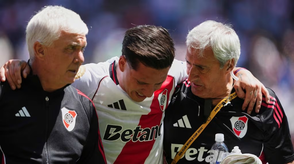 Driussi, baja sensible para River: se lesionó y se pierde el resto del Mundial de Clubes