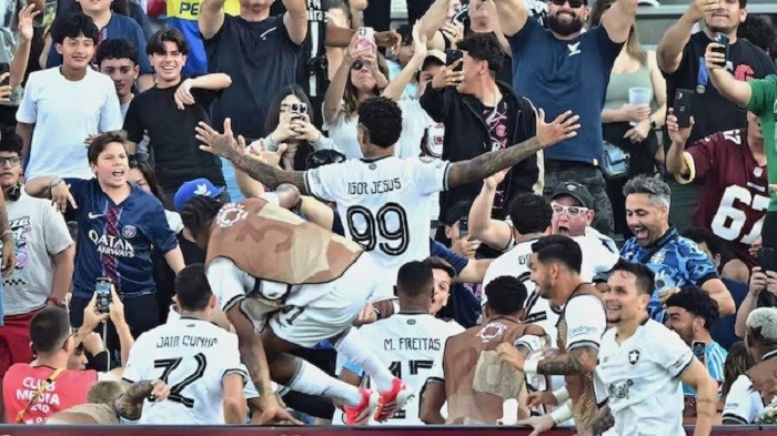 Sorpresa en Pasadena: Botafogo venció al PSG y lidera su grupo en el Mundial de Clubes
