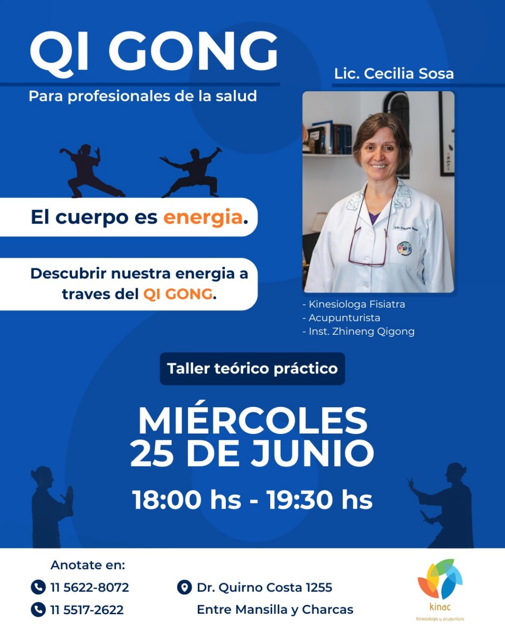 Kinac lanza un taller sobre la disciplina milenaria china “Qi Gong”