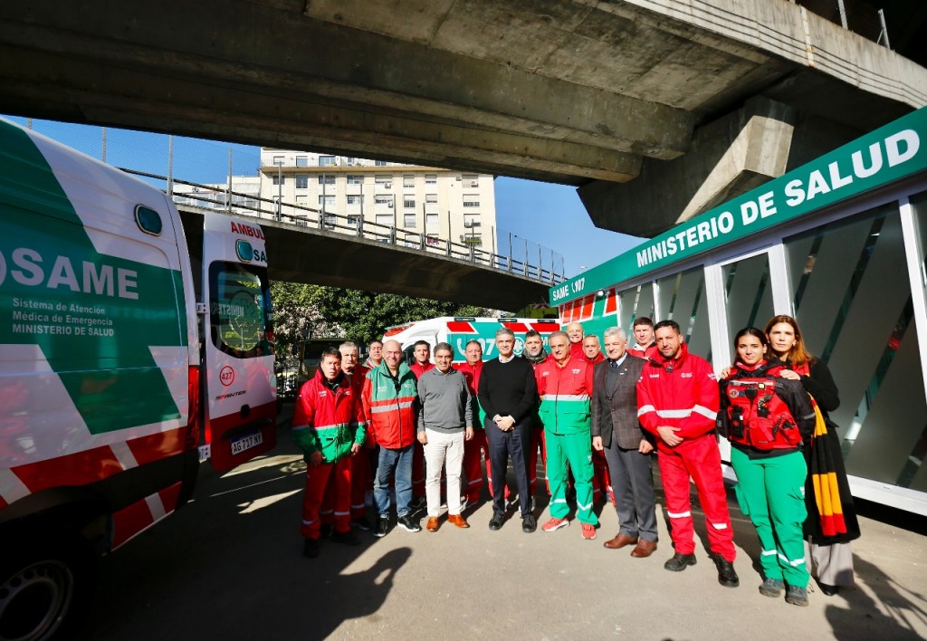 El SAME sumó una nueva base operativa en el microcentro y promete llegar en menos de 5 minutos a cualquier emergencia