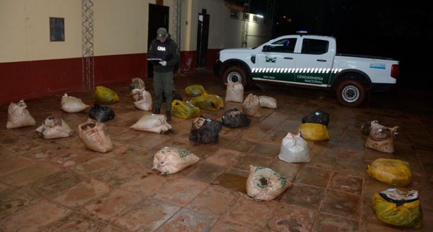 Casi una tonelada de marihuana incautada por Gendarmería en Misiones