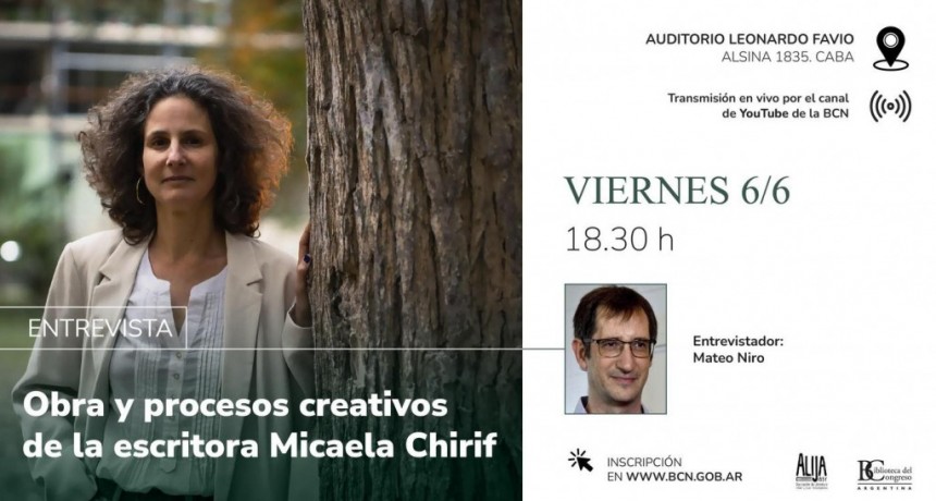 La reconocida escritora peruana Micaela Chirif se presenta en la Biblioteca del Congreso de la Nación