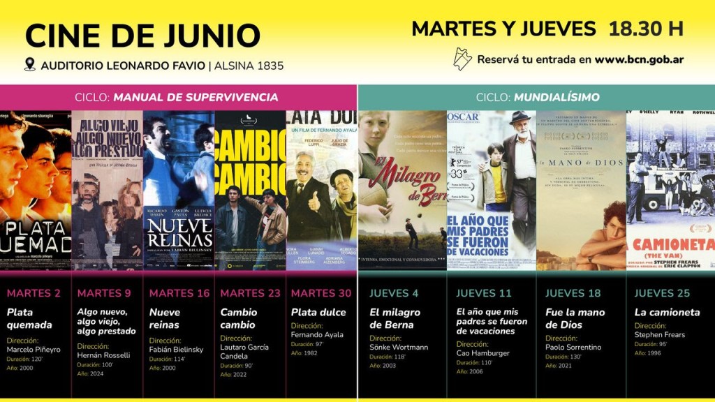 La Biblioteca del Congreso presenta su propuesta de cine de junio con un gui&ntilde;o al mundial de f&uacute;tbol