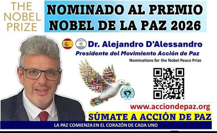 Dr. Alejandro D'Alessandro y una nominaci&oacute;n que pone a la cultura de paz en la agenda internacional