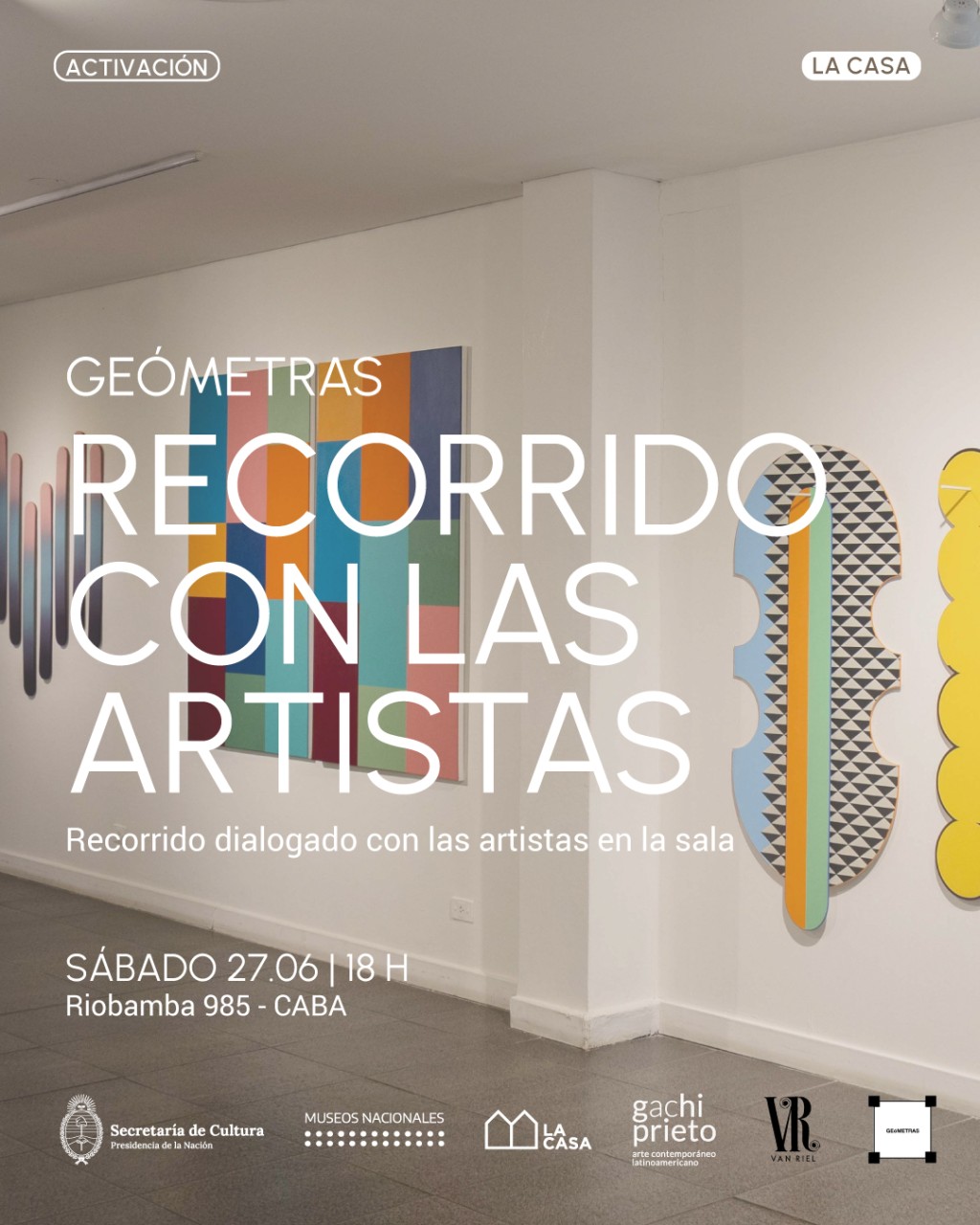 Una recorrida junto a las artistas para descubrir "Ge&oacute;metras", la muestra que une color, luz y composici&oacute;n