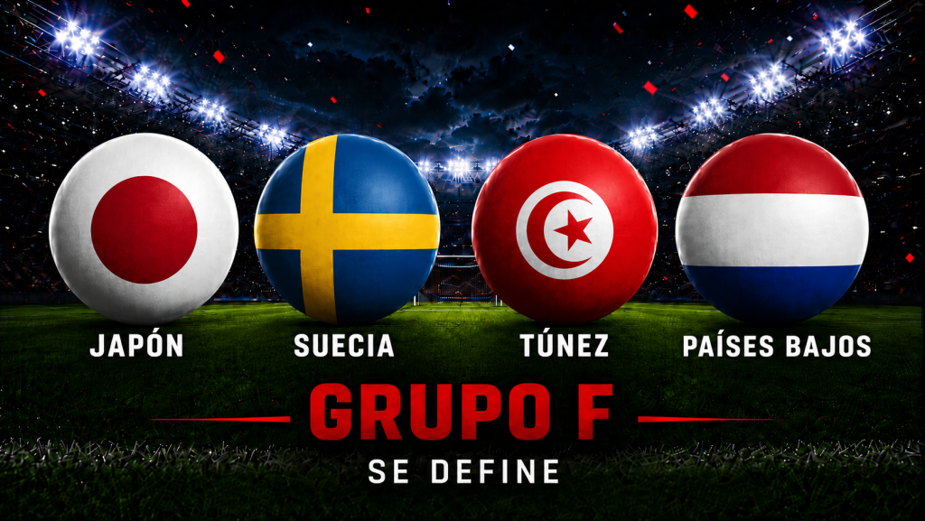 El Grupo F se define con tres selecciones por dos lugares: qu&eacute; necesitan Jap&oacute;n, Suecia y Pa&iacute;ses Bajos para clasificar