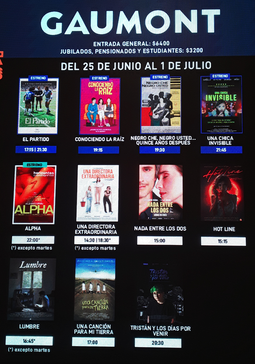 El Gaumont renueva su cartelera con estrenos argentinos y una programaci&oacute;n para todos los p&uacute;blicos