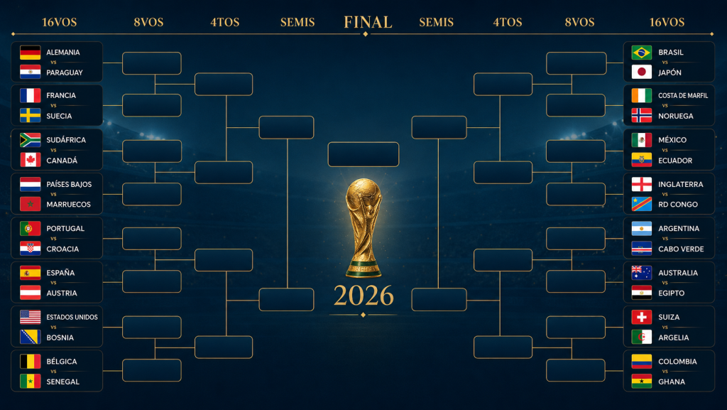 Argentina ya conoce su rival: todos los cruces de los dieciseisavos del Mundial 2026