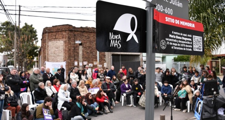 Mor&oacute;n homenaje&oacute; a una docente desaparecida durante la dictadura con un nuevo Sitio de Memoria