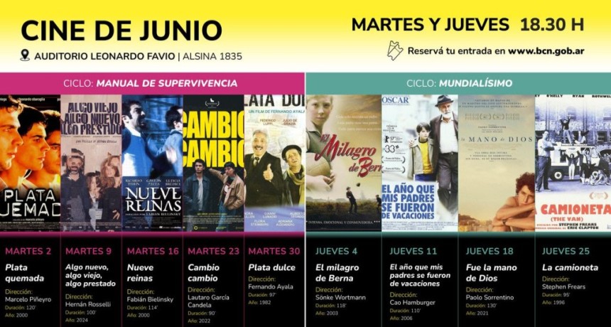 La Biblioteca del Congreso presenta su propuesta de cine de junio con un gui&ntilde;o al mundial de f&uacute;tbol