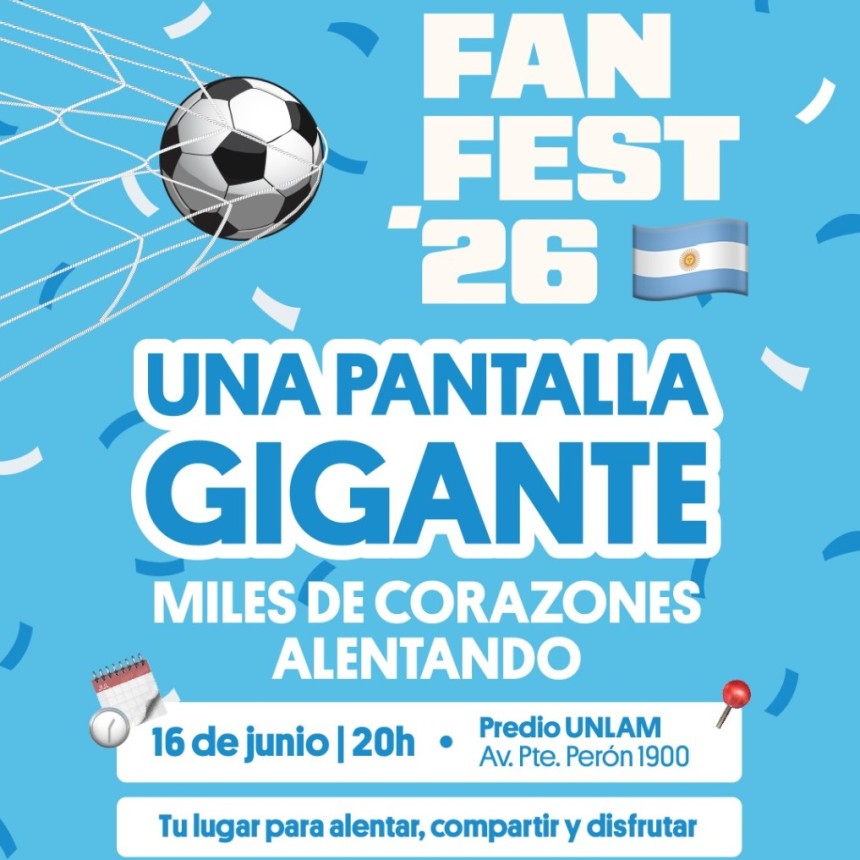 La Matanza se prepara para vivir una fiesta mundialista con pantalla gigante para alentar a la Selecci&oacute;n