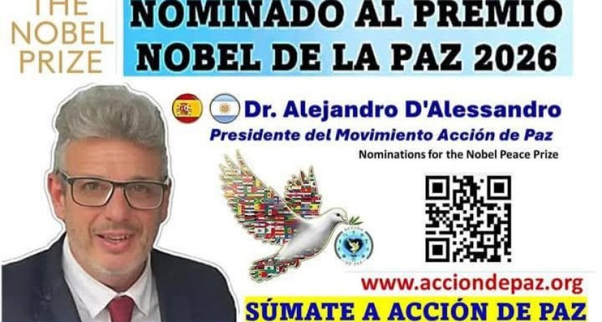 Dr. Alejandro D'Alessandro y una nominaci&oacute;n que pone a la cultura de paz en la agenda internacional
