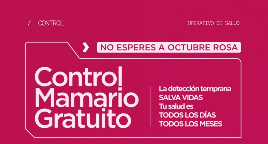 Avellaneda realizar&aacute; controles mamarios gratuitos para mujeres mayores de 40 a&ntilde;os