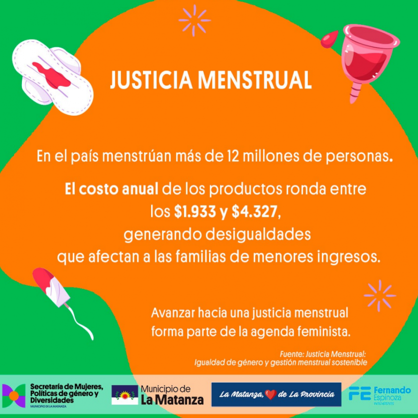 Comienza el programa Justicia Menstrual en La Matanza