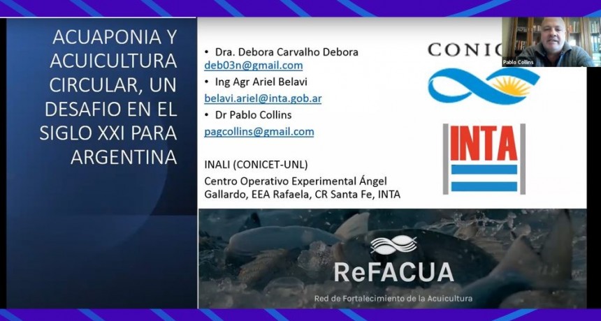 “Acuaponia y acuicultura circular, un desafío en el siglo XXI para Argentina”
