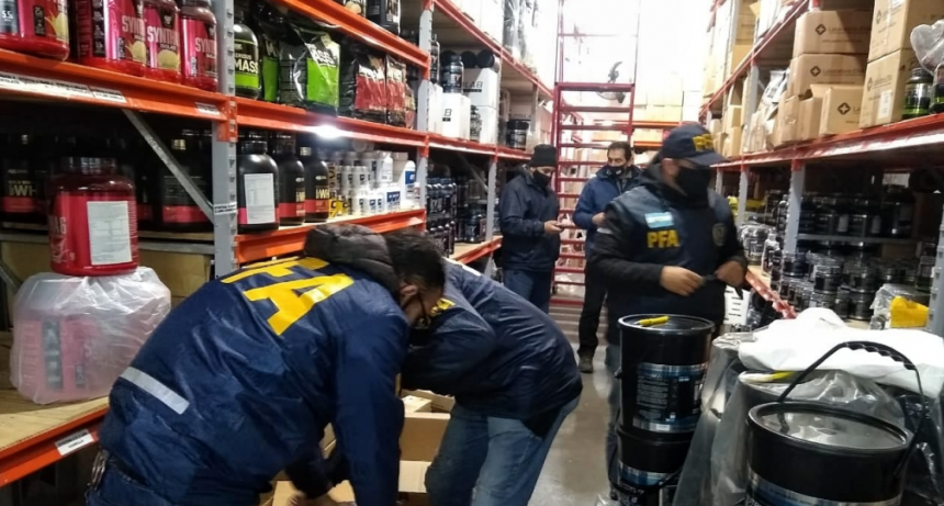La Policía Federal secuestró anabólicos prohibidos y detuvo a 14 personas
