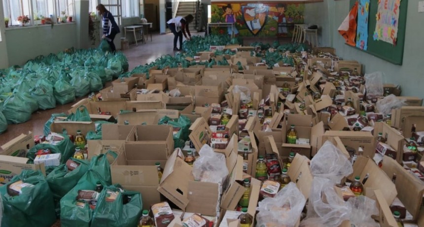 El Municipio entregó un millón de módulos alimentarios a familias de Morón