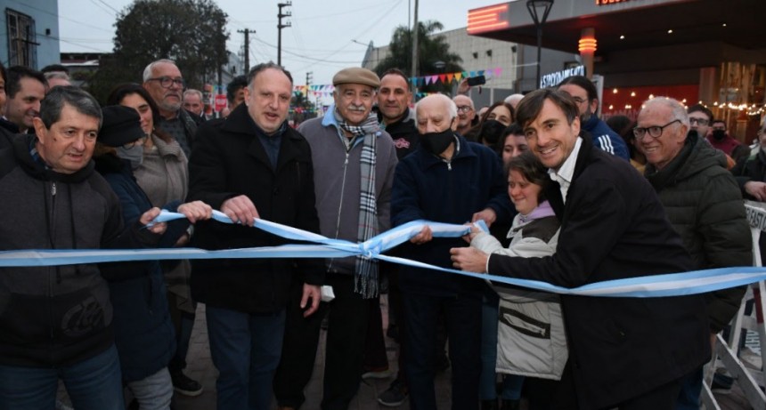 Ghi inauguró el primer tramo de las obras de recuperación del Corredor Curutchet