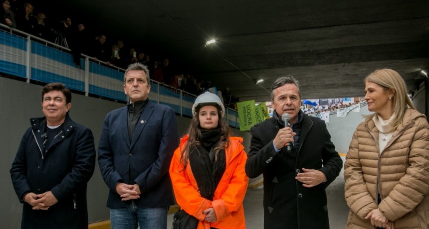 Massa, Giuliano y Espinoza inauguraron dos pasos bajo a nivel en La Matanza