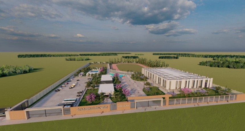 El intendente Fernando Espinoza anunció la construcción del Polideportivo “Lionel Messi”