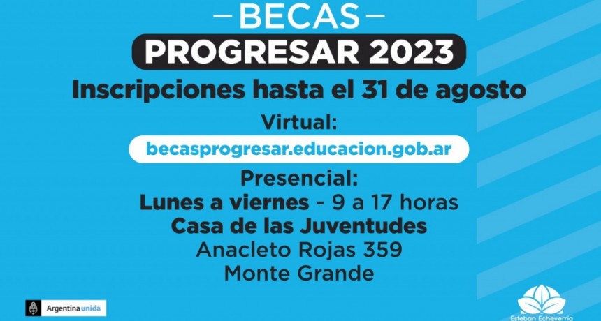 Inscripción a las becas Progresar en Esteban Echeverría
