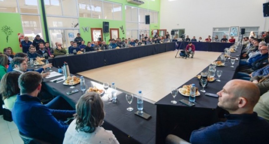 Axel Kicillof se reunió con representantes del sector productivo en Chivilcoy