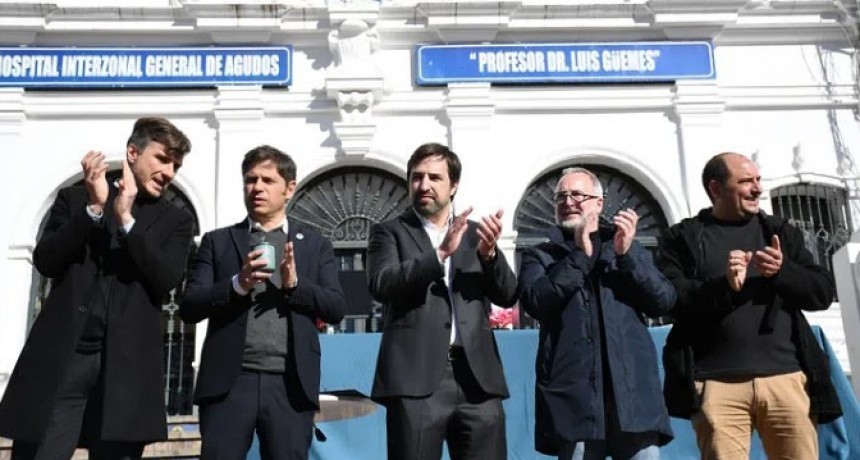 Kicillof y Ghi inauguraron una nueva sala de resonador en el Hospital Güemes