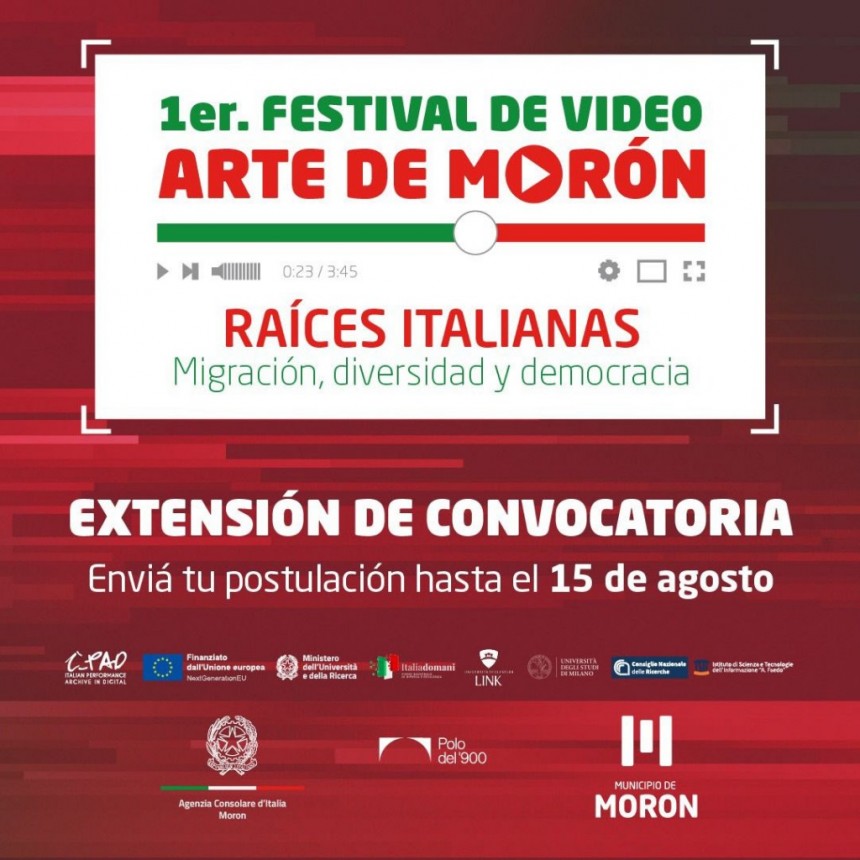 Se extendie la convocatoria para el 1° Festival de Video Arte de Morón
