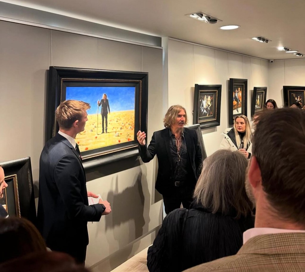 Fabián Pérez, el artista de Campana hizo exitosa gira por Inglaterra