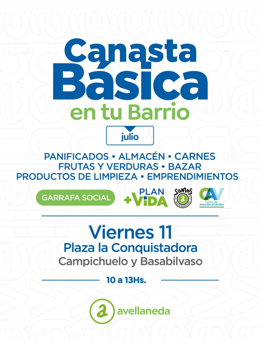 Avellaneda refuerza el acceso popular con feria y garrafa social en la Plaza La Conquistadora