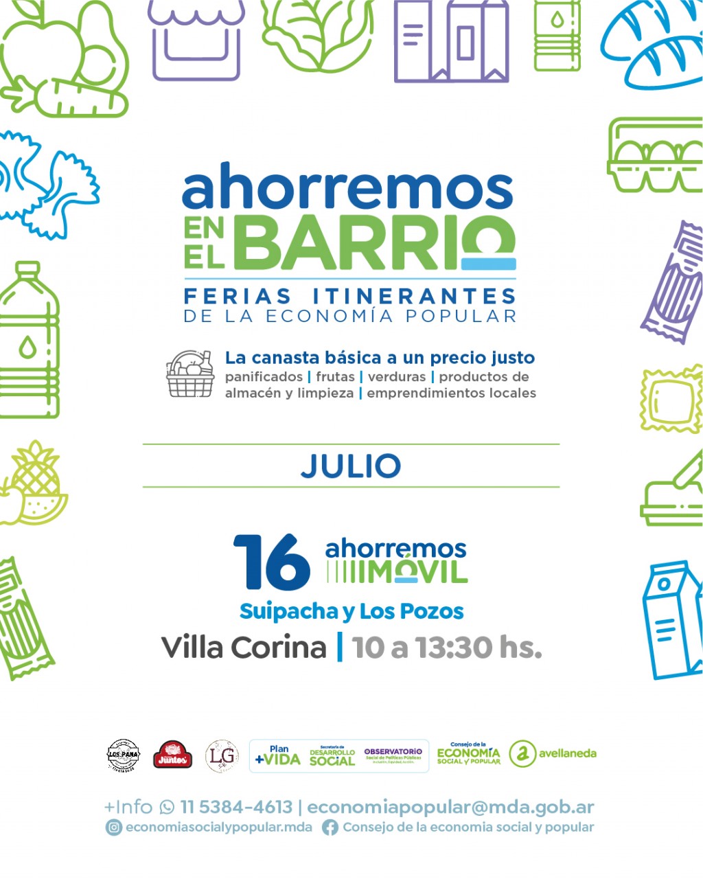 Vuelve “Ahorremos en el Barrio” a Villa Corina con alimentos accesibles y producción local