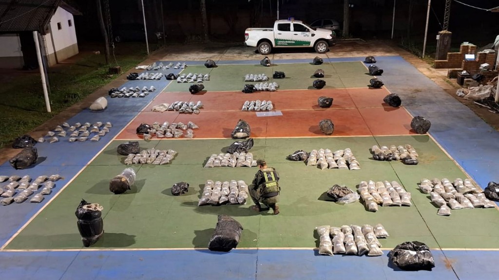 Gendarmería secuestró más de 500 kilos de marihuana en Misiones