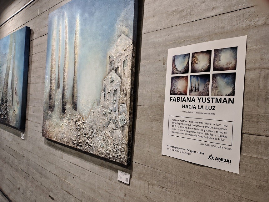 La artista visual Fabiana Yustman inauguró una muestra  inspirada en la masacre de israelíes del 7/10 de 2023