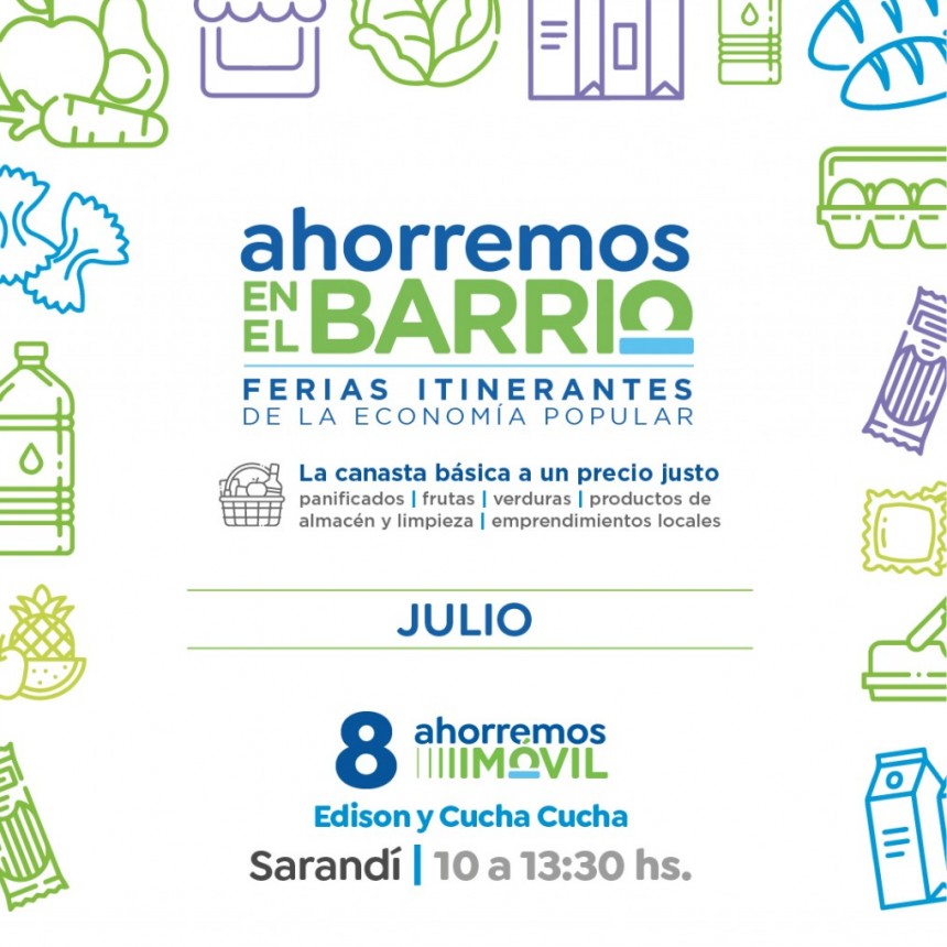 El bolsillo no da más: llega a Sarandí la feria “Ahorremos en el Barrio” con precios populares
