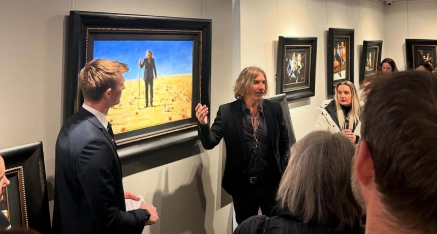 Fabián Pérez, el artista de Campana hizo exitosa gira por Inglaterra