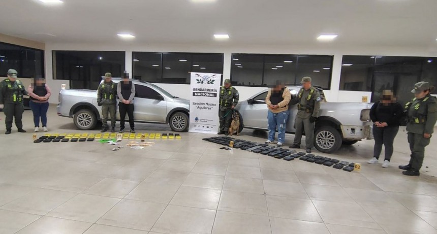 Tucumán: Gendarmería secuestró más de 100 kilos de cocaína y detuvo a cuatro personas