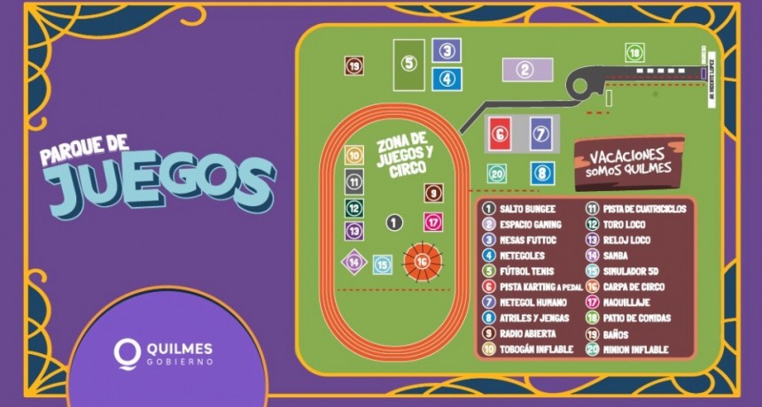 Quilmes inaugura el “Parque de Juegos” en el Polideportivo Municipal para disfrutar en familia
