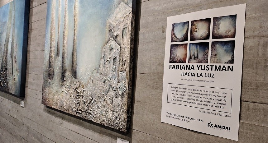La artista visual Fabiana Yustman inauguró una muestra  inspirada en la masacre de israelíes del 7/10 de 2023