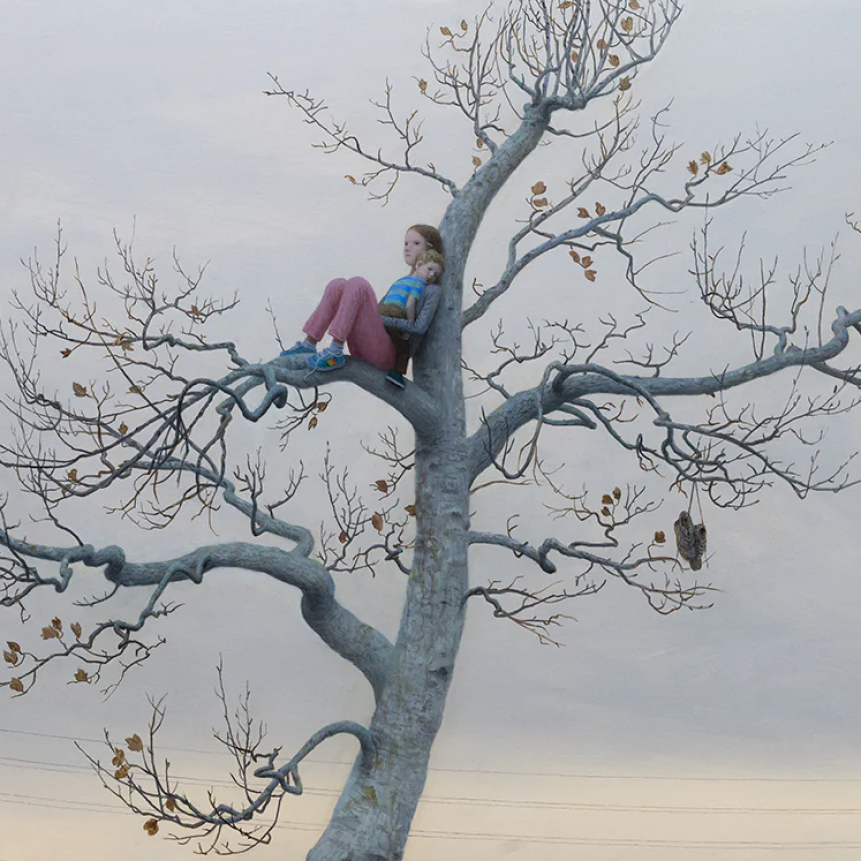 El árbol, la madre, el niño.