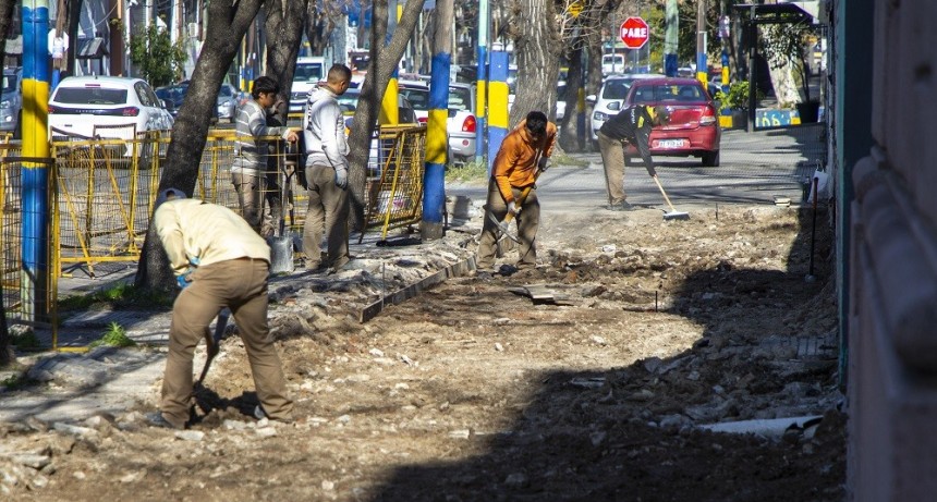 La Boca: comenzaron las obras de renovación en la avenida Pérez Galdós