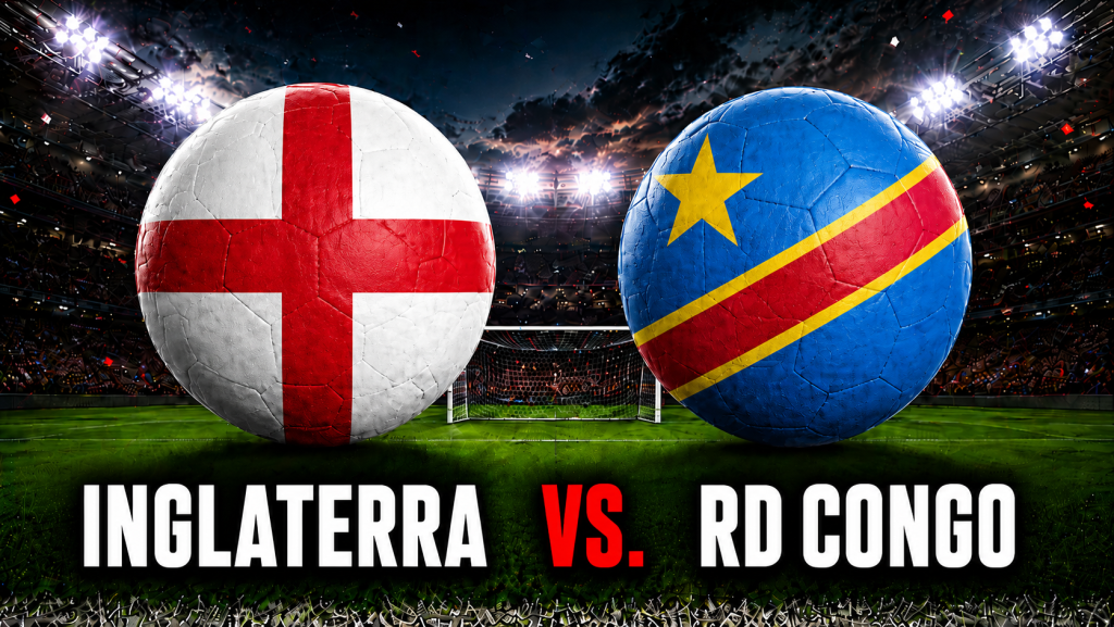 Inglaterra vs. RD Congo por el Mundial 2026: hora, formaciones y d&oacute;nde ver en vivo un cruce con aroma a batacazo
