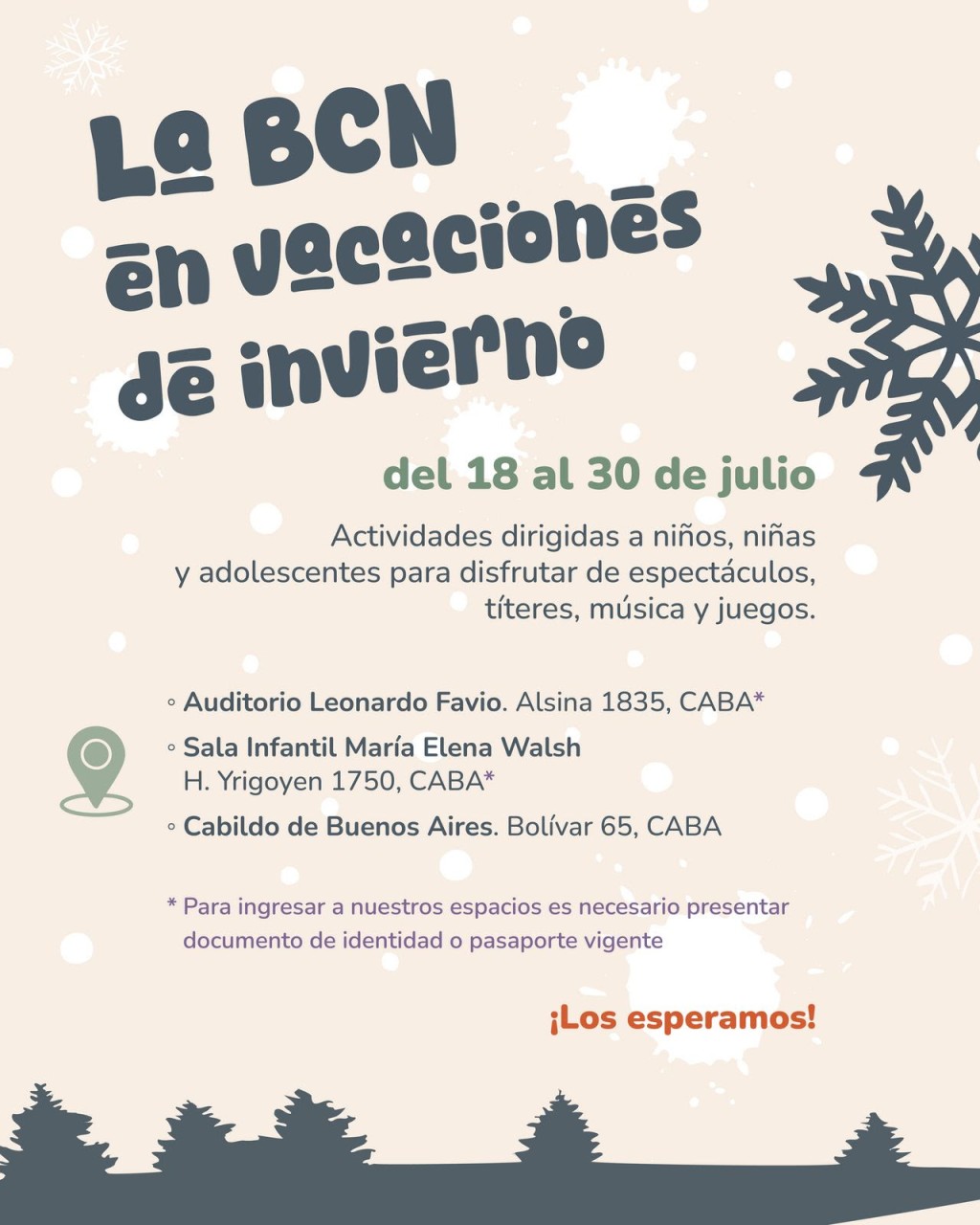 Vacaciones de invierno en la Biblioteca del Congreso