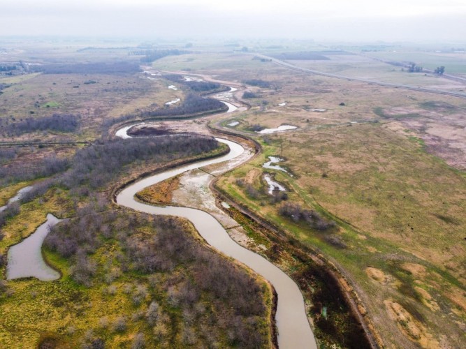 La obra que busca terminar con las inundaciones en Areco ya alcanz&oacute; el 77% de avance