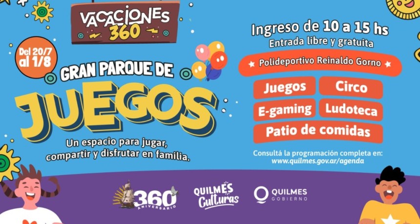 Vacaciones de invierno 2026: la Comuna prepara actividades gratuitas y un gran parque de juegos