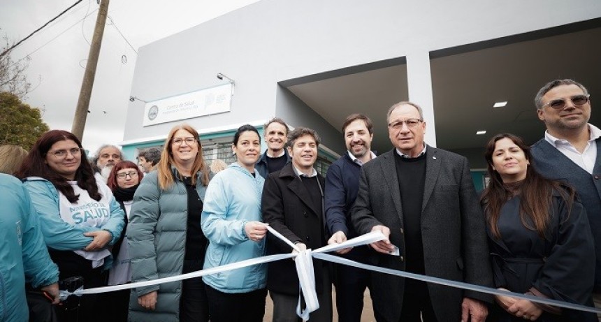 Kicillof inaugur&oacute; un nuevo centro de salud y recorri&oacute; obras de agua potable en General Alvear