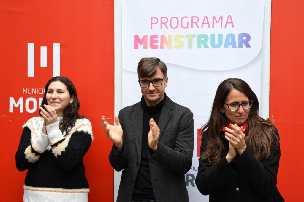 Ghi, Macha y Gómez Alcorta entregaron productos de gestión menstrual en Morón