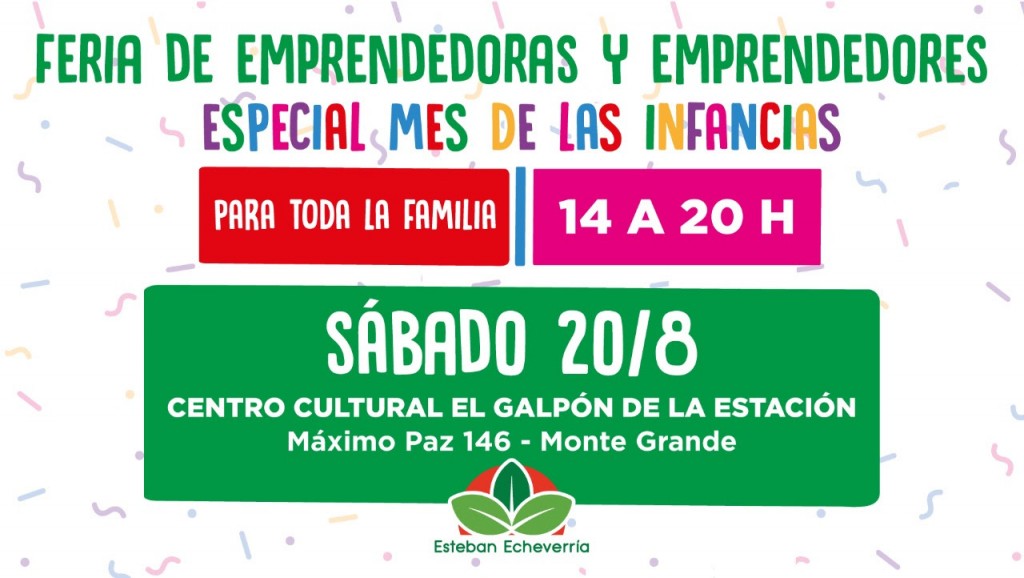 Feria de emprendedoras y emprendedores en El Galpón de la Estación