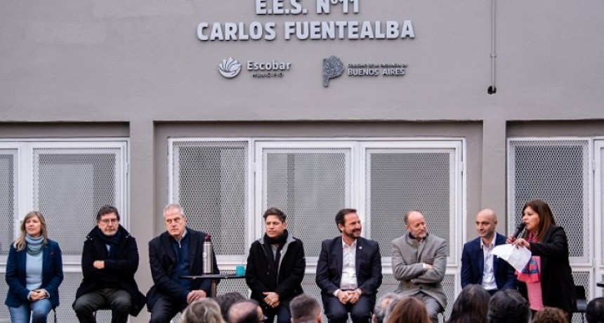 94 nuevos edificios escolares en la Provincia: se inauguró la obra de la Escuela Secundaria N° 11 de Garín