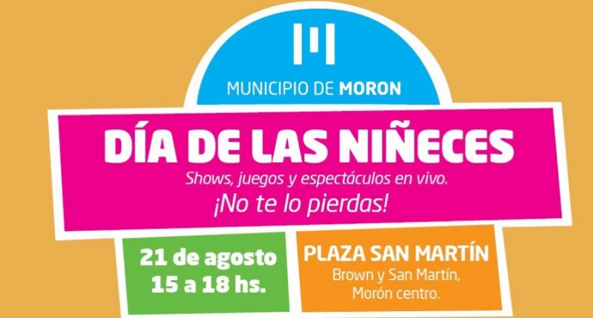 Morón celebra el Día de las Niñeces con una tarde de juegos y teatro