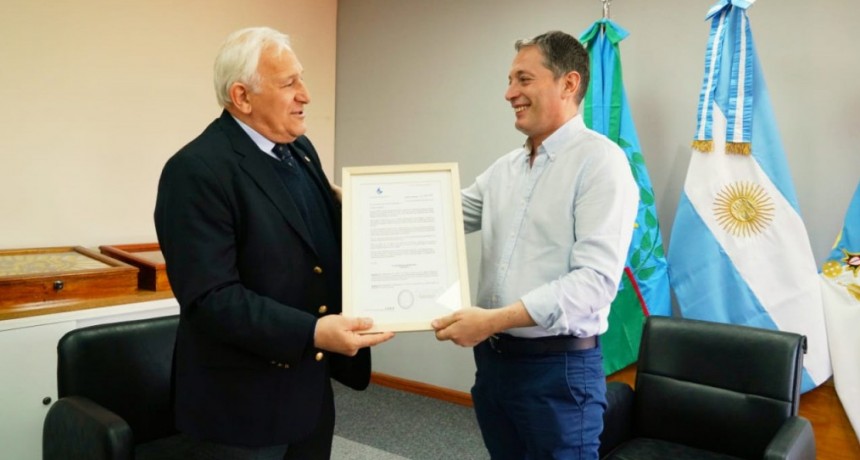 Fernando Gray se reunió con Manuel Belgrano, el chozno nieto del prócer argentino